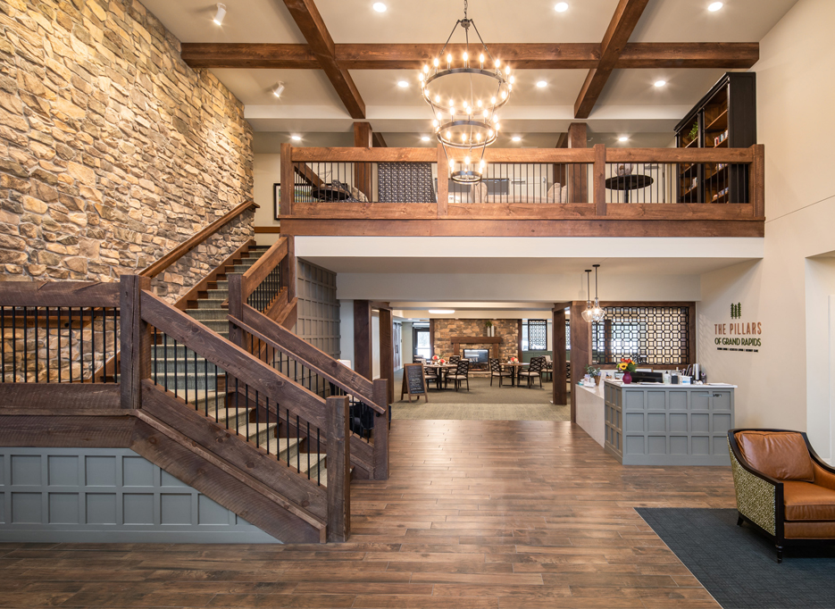 The Pillars interior assisted living facility in Grand Rapids, MN built by Contractors & Construction Management